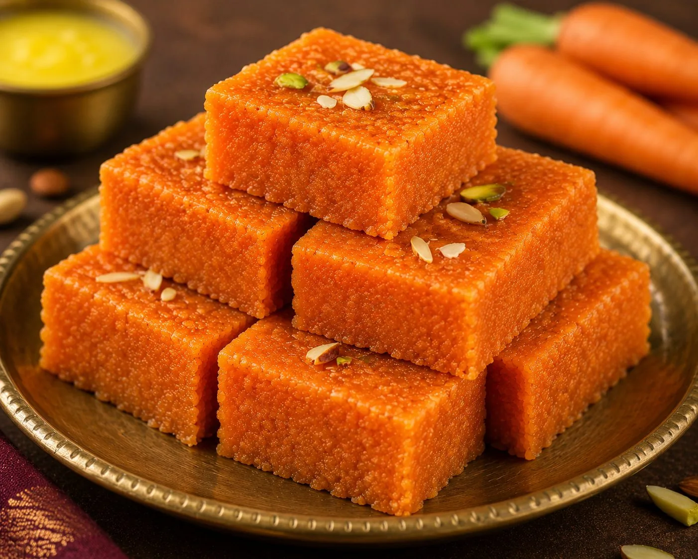 Carrot Ghee Mysure Paak