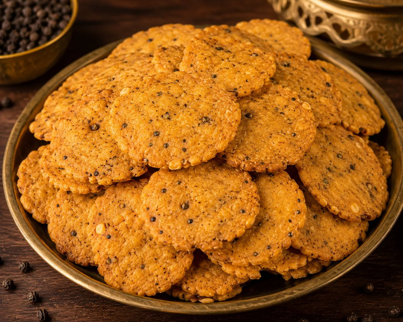 Pepper Thattai Murukku